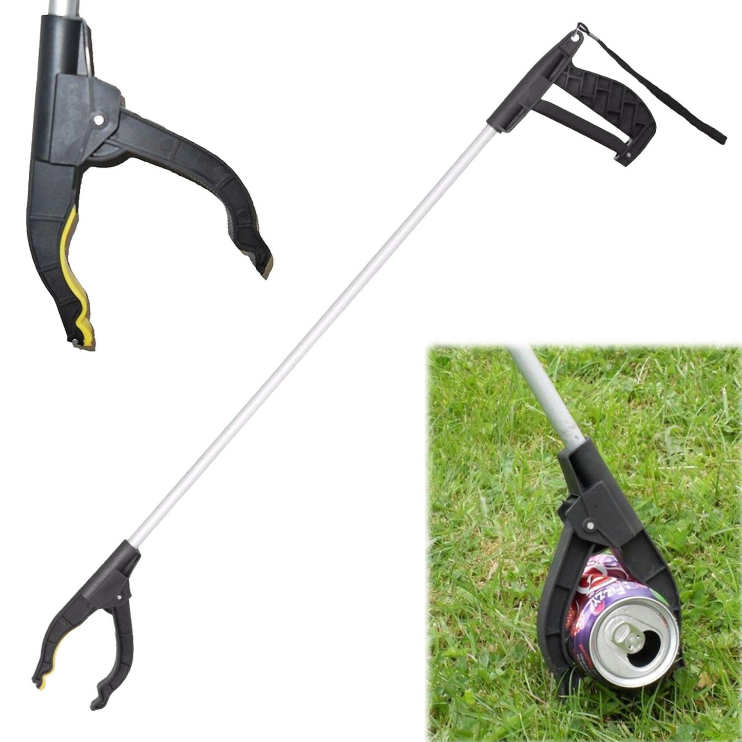 Litter Picker 75cm Long Handled Grab & grip reaching pick up tool, disability aid