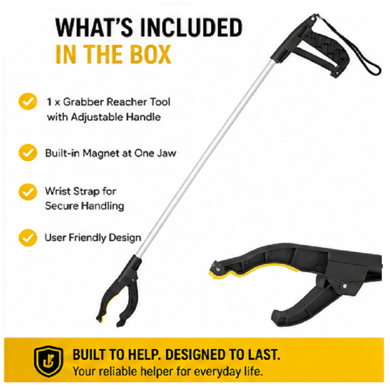 Litter Picker Long Handled Grab & grip reaching pick up tool, disability aid 75cm