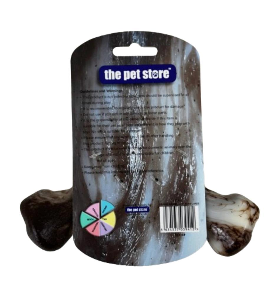 Jurassic Dog Bone Chew for aggressive chewers Shape: Boomerang / Size: Large