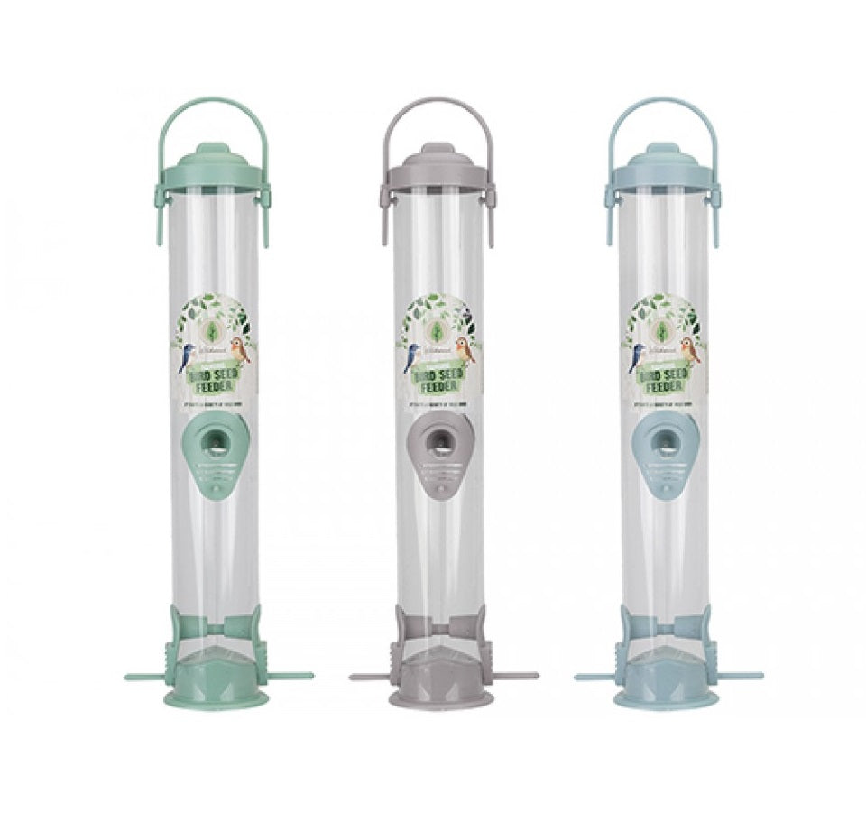 PMS Large Hanging Bird Seed Feeder Bird Feeder Blue 39Cm