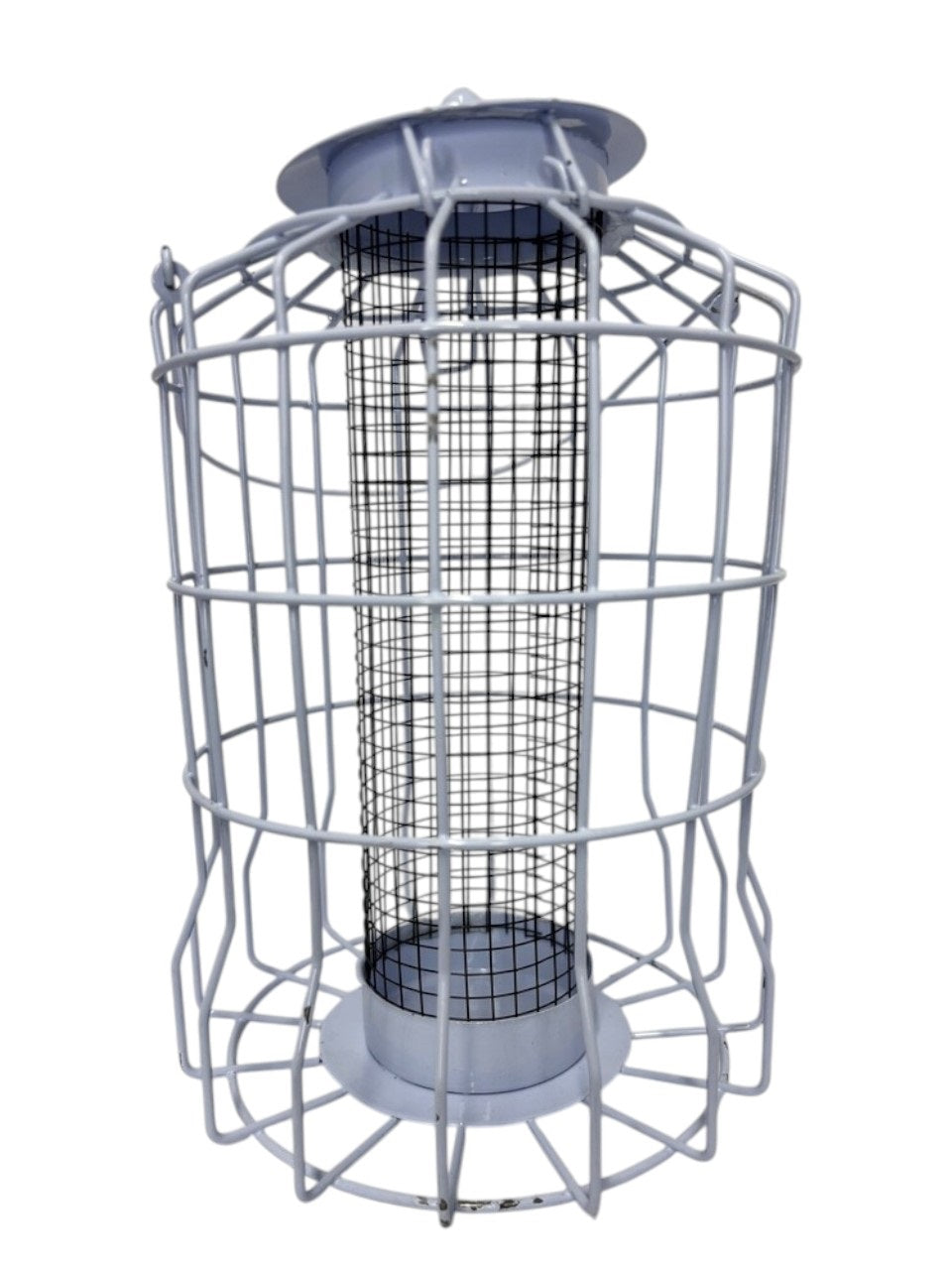 Large Metal Squirrel Proof Peanut Bird Feeder Green