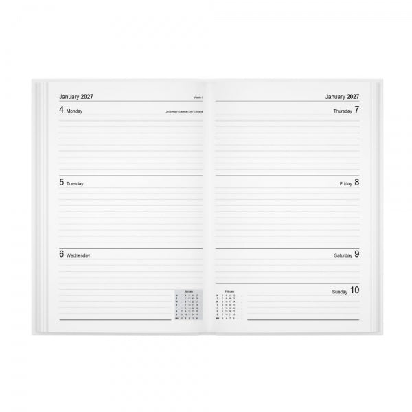 2027 Diary A5 Week To View Hardback Colours