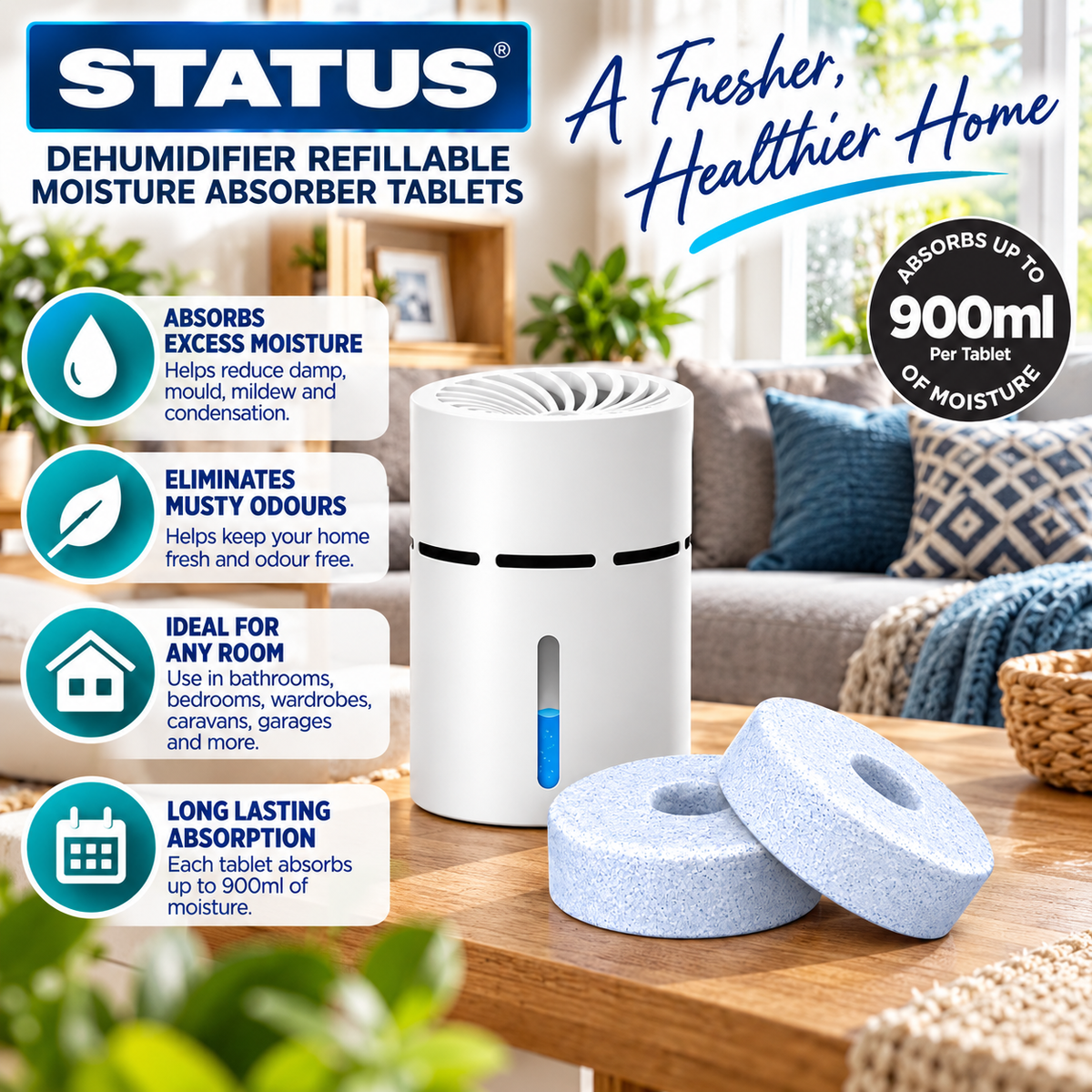 Moisture trap Absordber Dehumidifier refill pk2 400gm