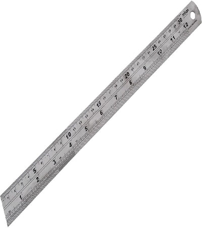 Stainless Steel Ruler 300mm (12 Inch) Rolson 50824