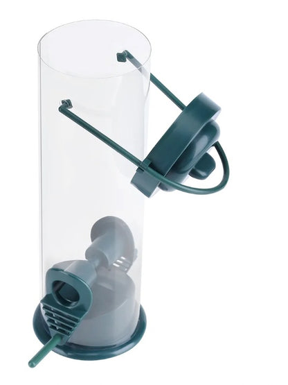 Plastic seed bird feeder