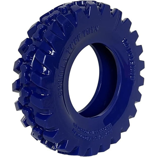 Green Jem Dog Chew Toy Gorilla Tuff Tyre Pets Blue