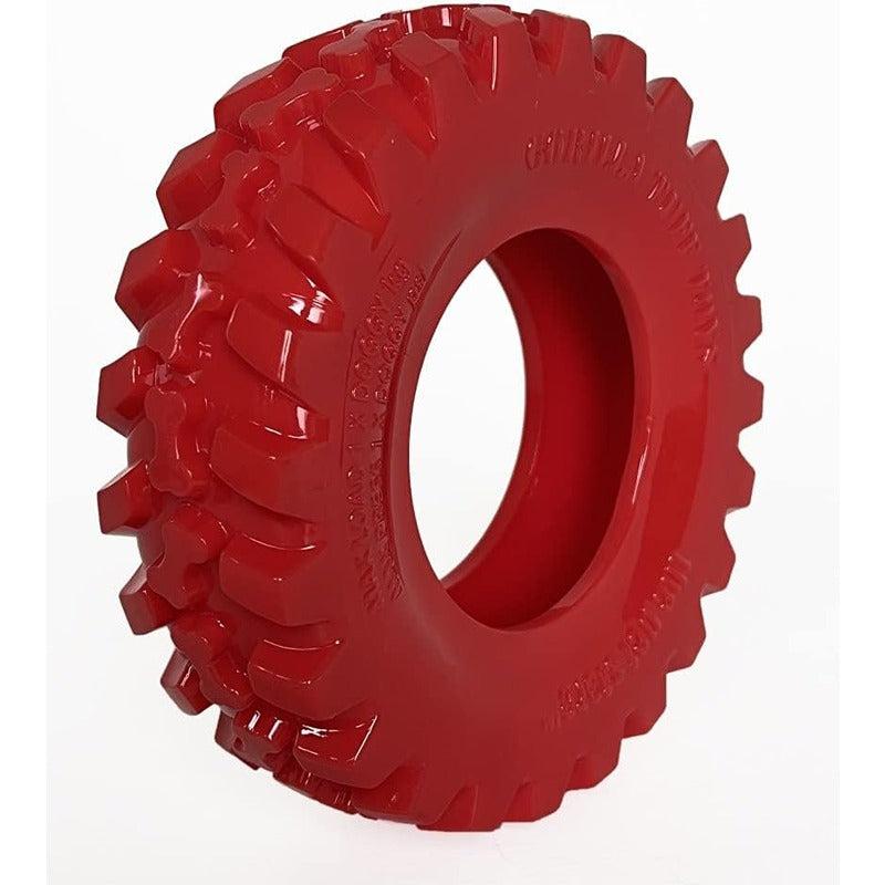 Green Jem Dog Chew Toy Gorilla Tuff Tyre Pets Red