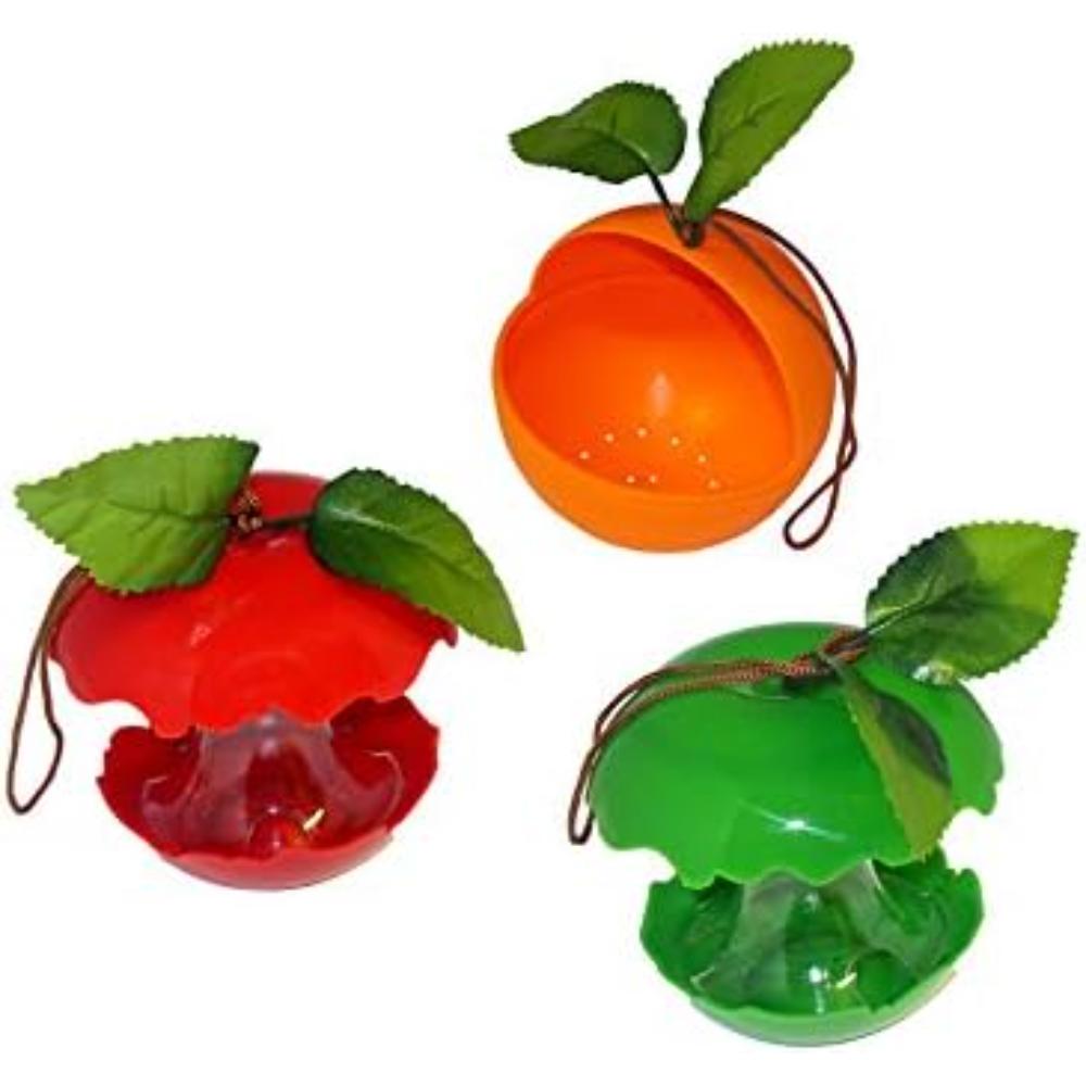Mixed Fruit shaped bird Feeders pk3 assorted