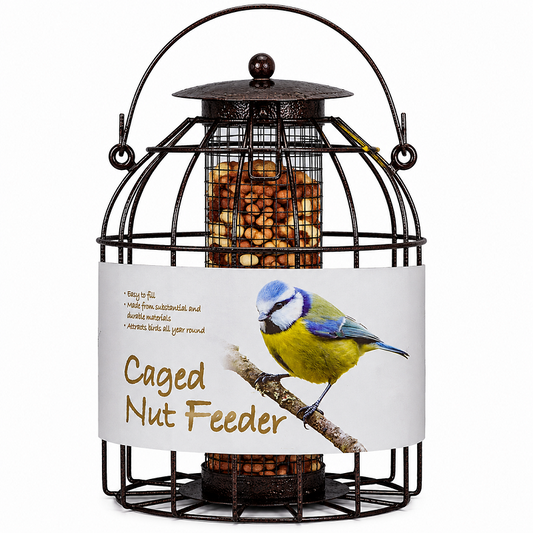 Green Jem Wild Bird Nut feeder Squirrel proof dome shaped Hammertone Bird Feeder