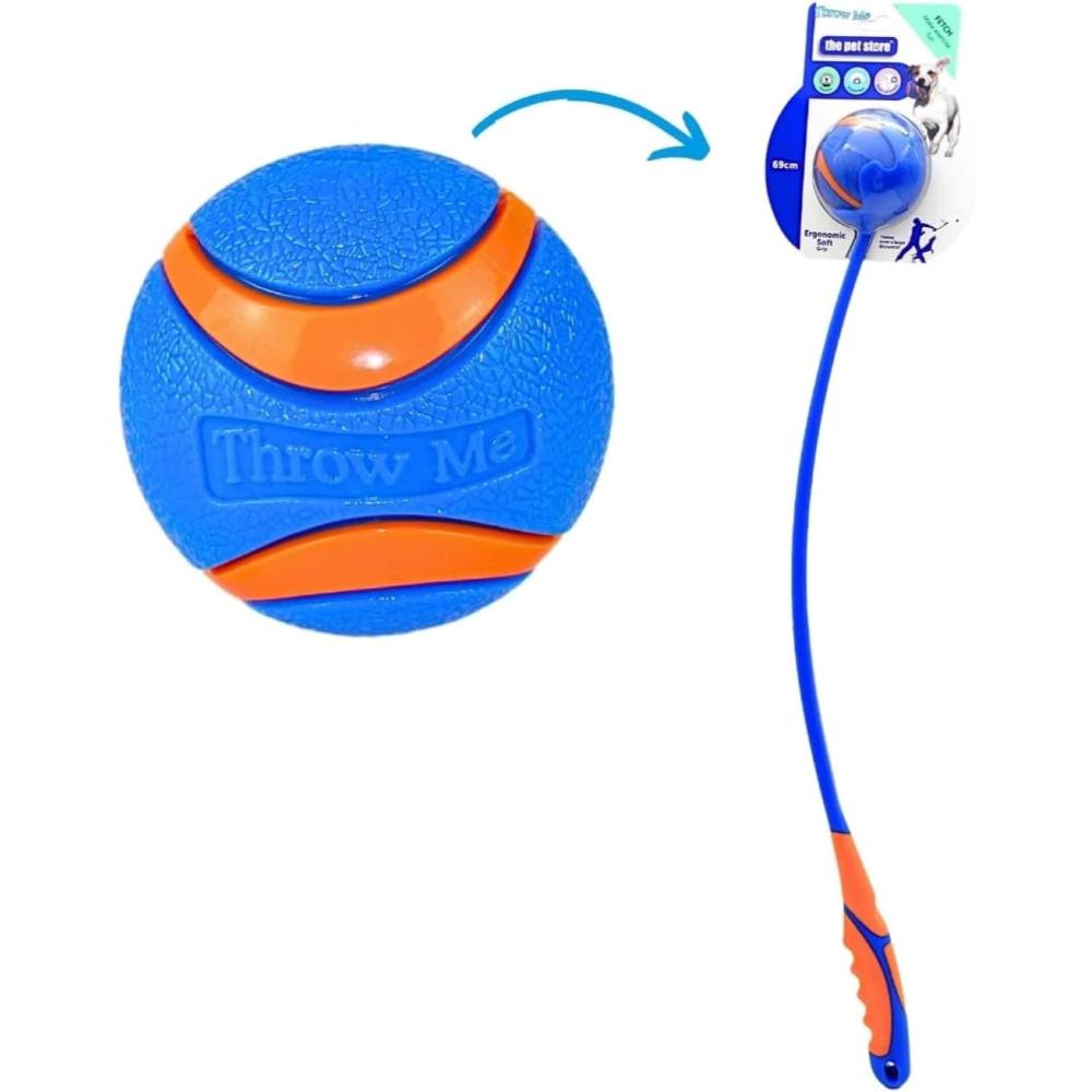Dog Ball Thrower / Launcher Ball 47cm - Blue & Orange Heavy duty