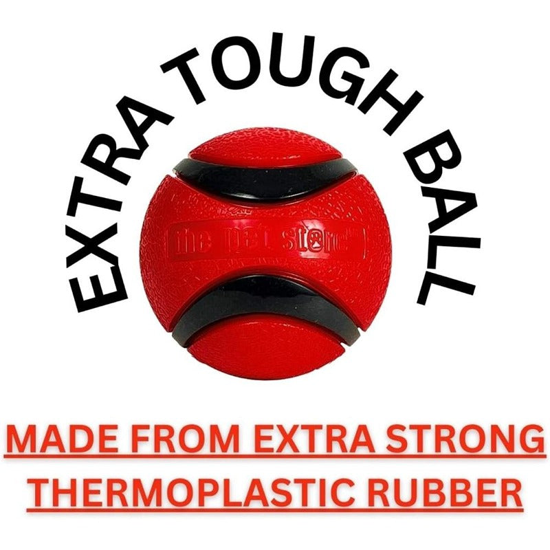 Green Jem Dog Ball Thrower / Launcher Ball - & Heavy duty Red Black 47cm