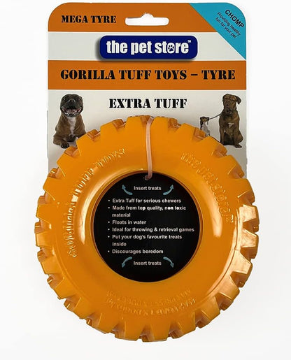 Dog Chew Toy  Gorilla Tuff Tyre Yellow