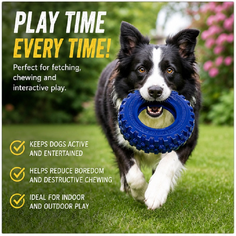 the pet Store Gorilla Tuff Tyre Dog Chew Toy for Pet Teeth Black