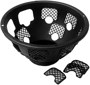 Green Jem 12-Inch Plastic Hanging Basket - Black