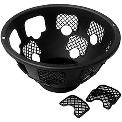 Green Jem 12-Inch Plastic Hanging Basket Hanging Baskets Black