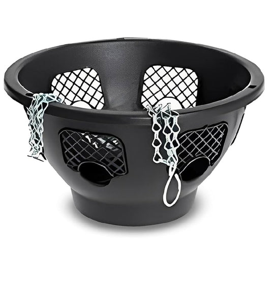 Green Jem 14-Inch Plastic Hanging Basket - Black