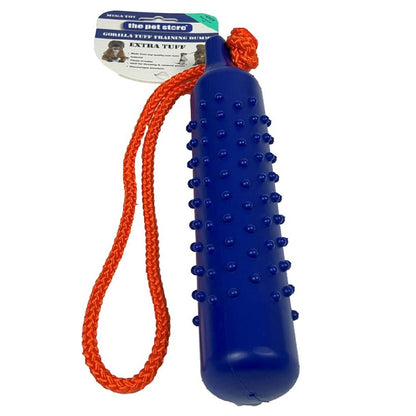 The Pet Store The Gorilla Tuff Floating Training Dummy for Throwing and Retrieval Games on land and in Water, Healthy Exercise for your Dog, Emperor Blue