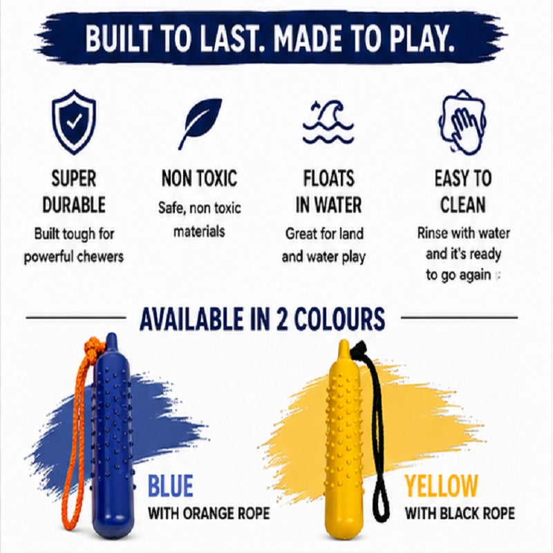 the pet Store The Gorilla Tuff Floating Training Dummy Chew Toy Blue