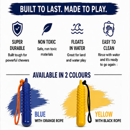 the pet Store The Gorilla Tuff Floating Training Dummy Chew Toy Blue