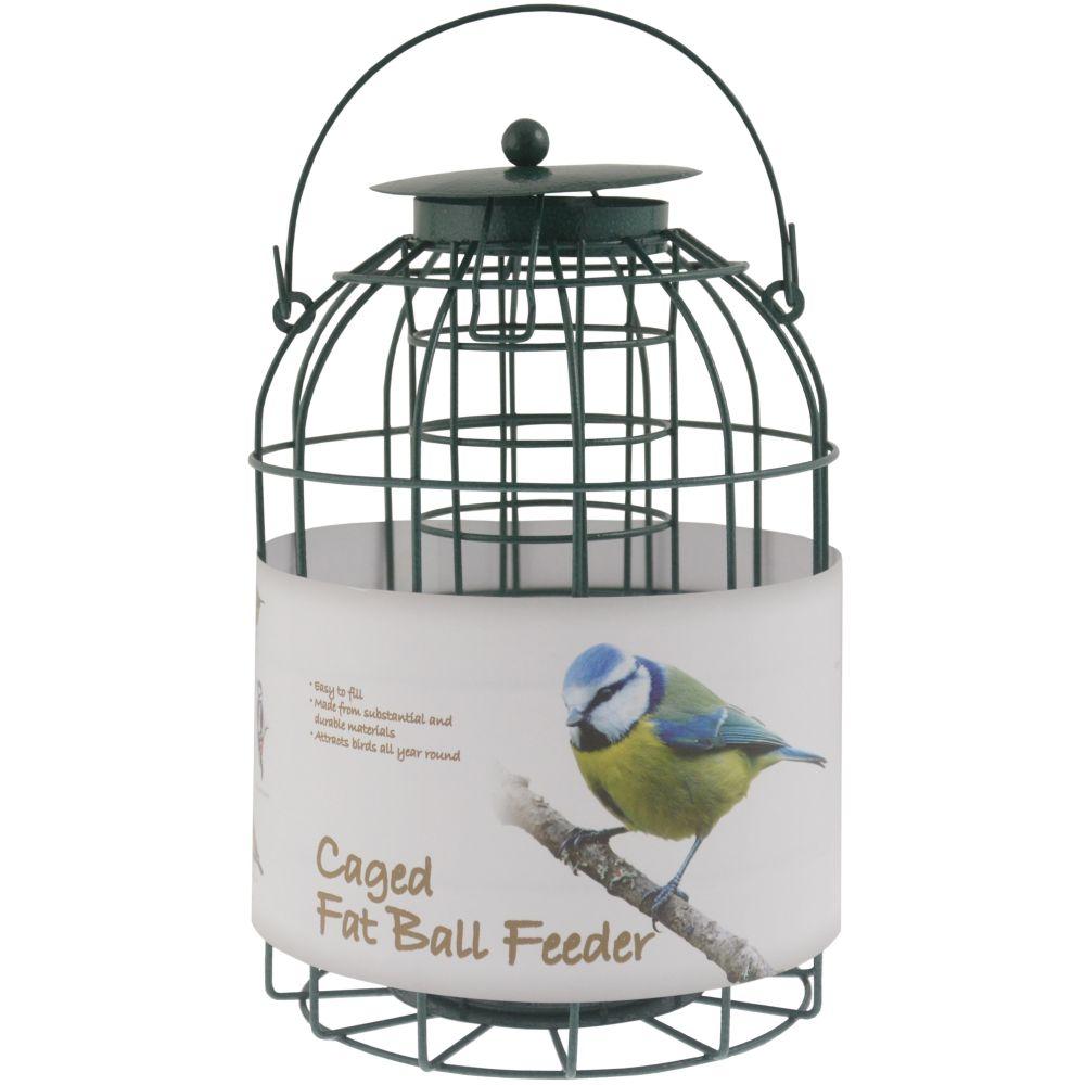 Squirrell proof dome Fat ball wild bird feeder Green