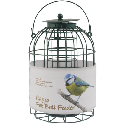 Squirrell proof dome Fat ball wild bird feeder Green