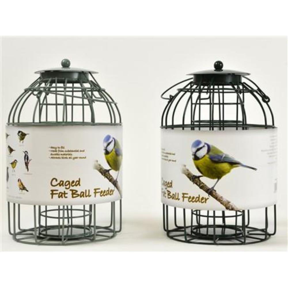 Squirrell proof dome Fat ball wild bird feeder Green