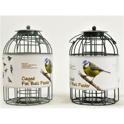 Squirrell proof dome Fat ball wild bird feeder Green
