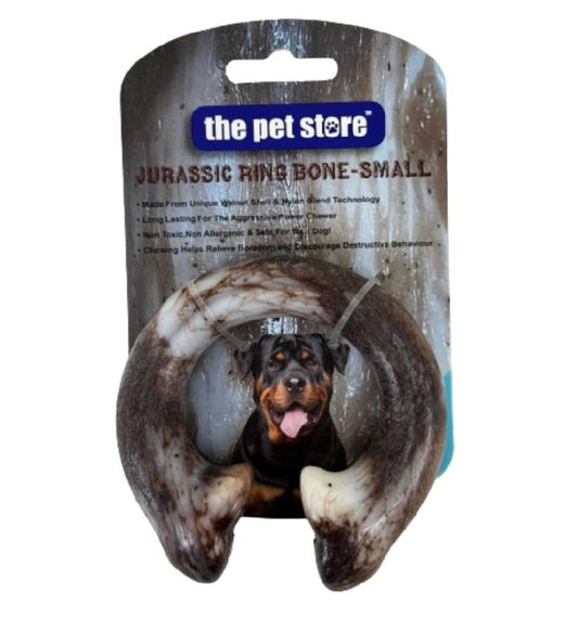 Jurassic Dog Bone Chew for aggressive chewers Shape: Ring / Size: Small