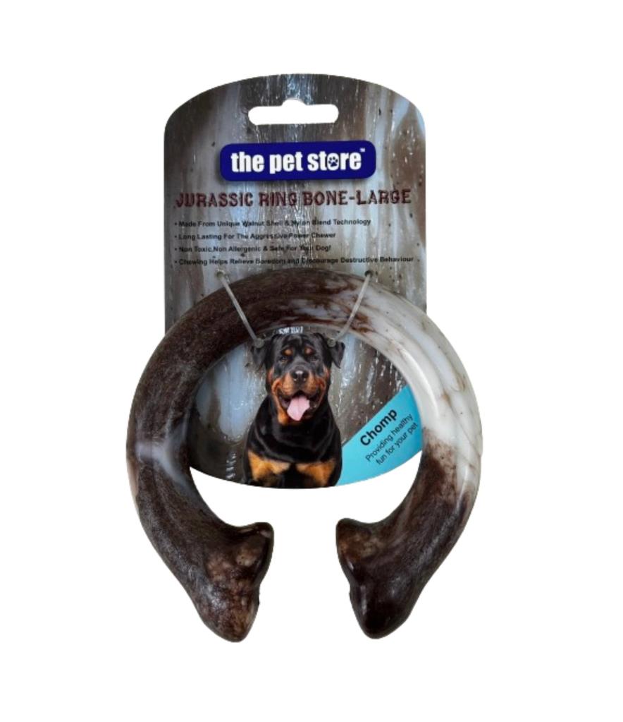 Jurassic Dog Bone Chew for aggressive chewers Shape: Ring / Size: Large