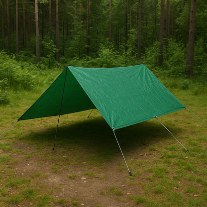 Green Tarpaulin Groundsheet waterproof polyethene