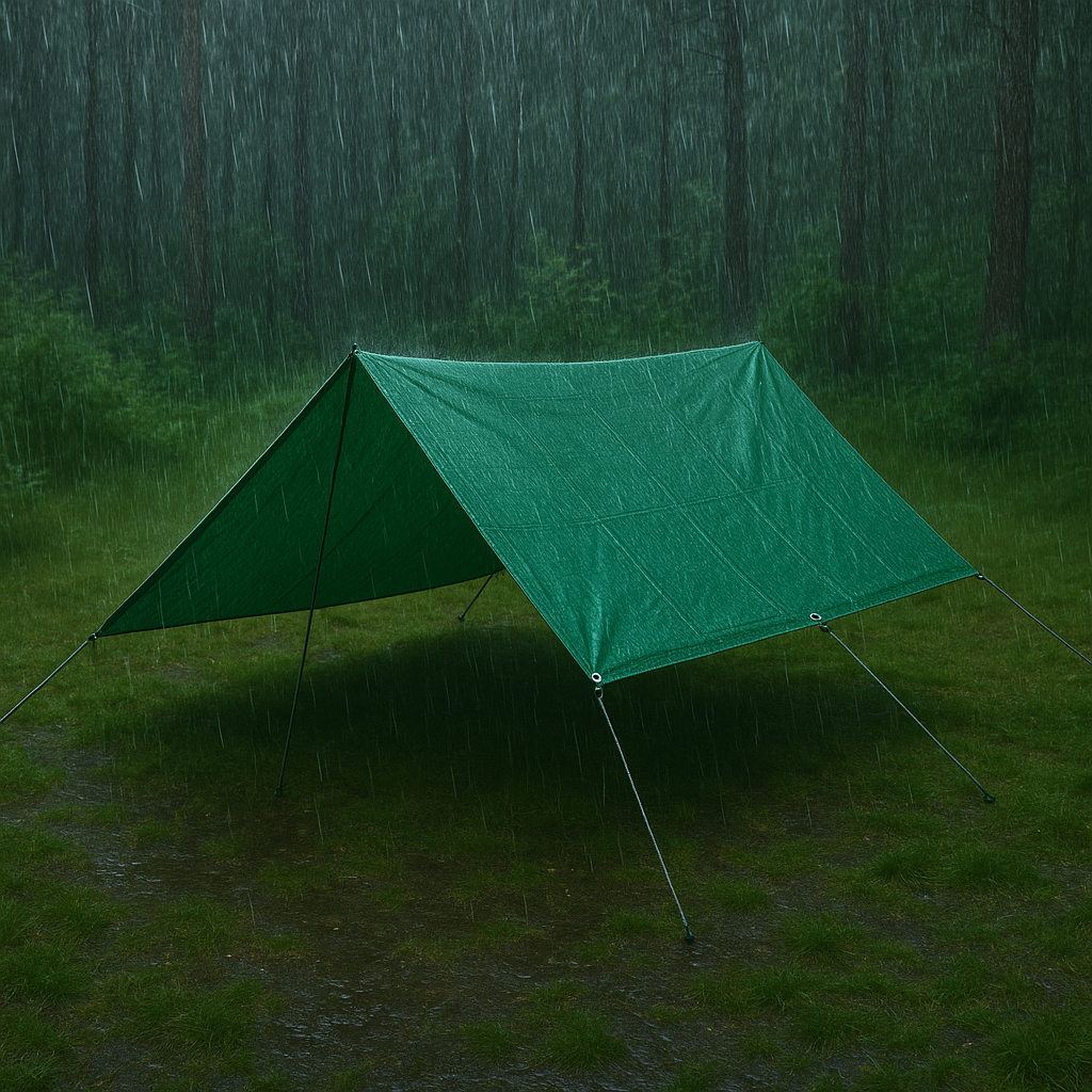 Green Tarpaulin Groundsheet waterproof polyethene