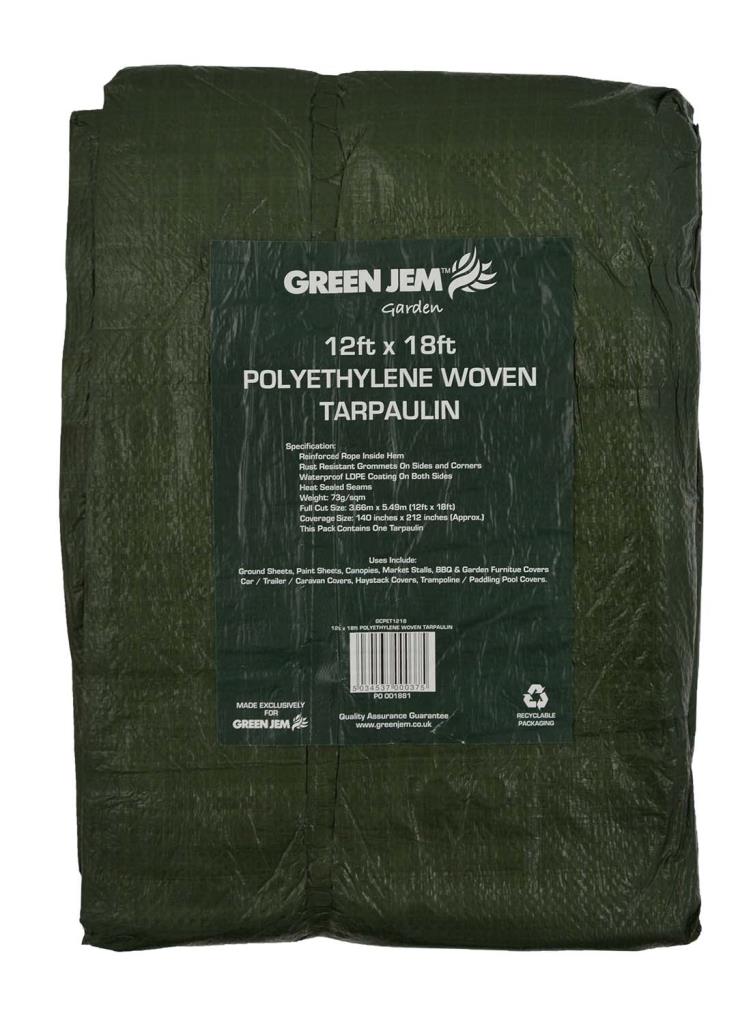 Green Tarpaulin Groundsheet waterproof polyethene