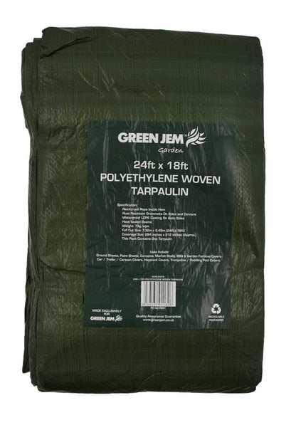Green Tarpaulin Groundsheet waterproof polyethene