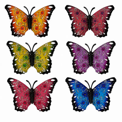 Metal butterfly Garden Ornament pack 0f 3