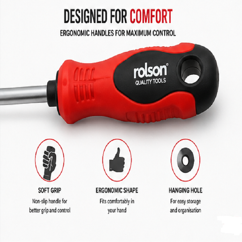 Rolson 28878 30 pc Screwdriver Set Screwdriver Sets Red / Silver