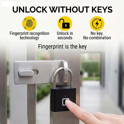 Rolson fingerprint padlock biometric