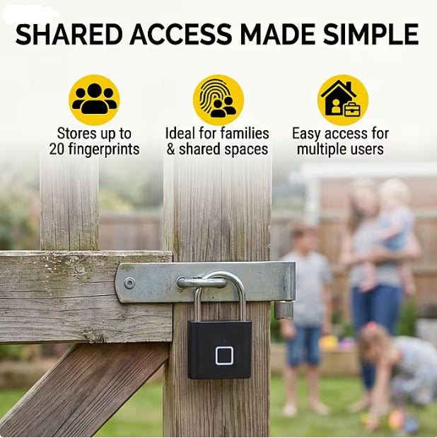 Rolson fingerprint padlock biometric