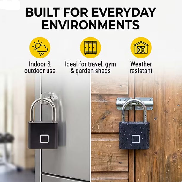 Rolson fingerprint padlock biometric
