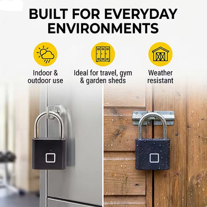 Rolson fingerprint padlock biometric