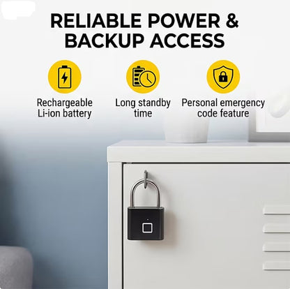 Rolson fingerprint padlock biometric