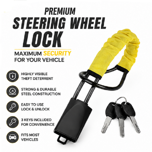 Steering Wheel lock set belt Vehicle security