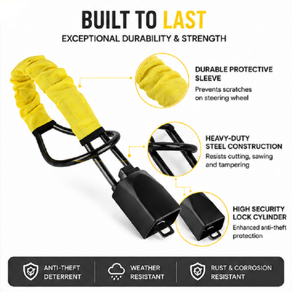 Rolson Steering Wheel lock set belt Vehicle security