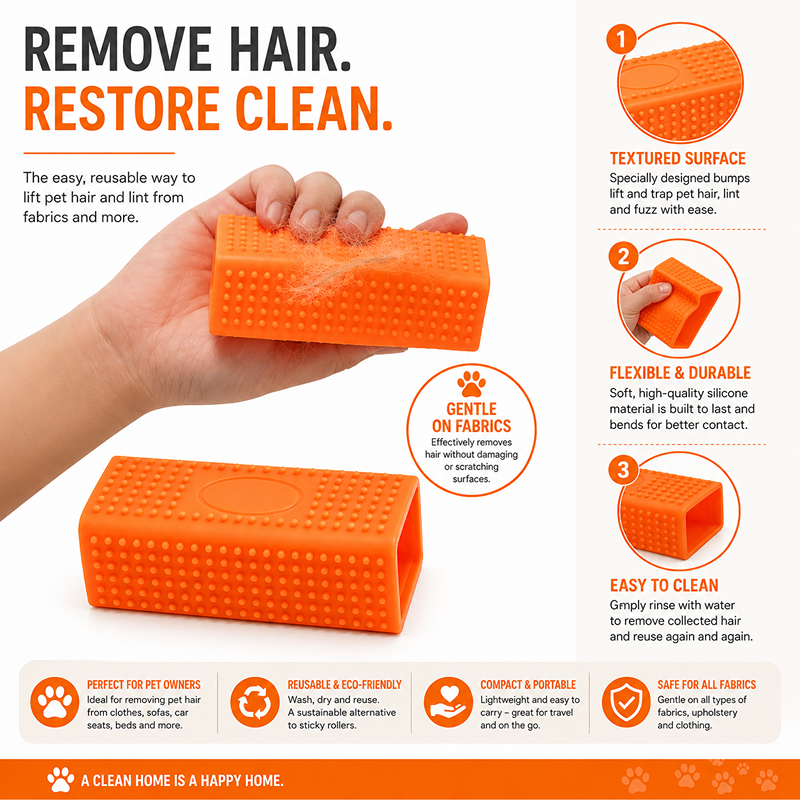 Rolson pet hair removal block Carpet Upholstery Car Pets
