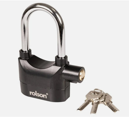 Long Shackled Alarmed Padlock 110db