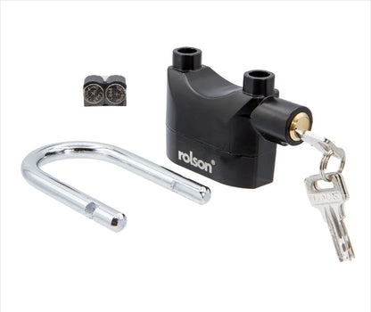 Long Shackled Alarmed Padlock 110db