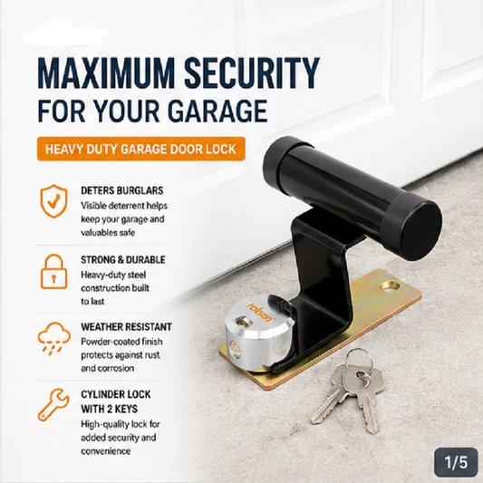 Heavy Duty Garage Door Lock for up & over garage doors
