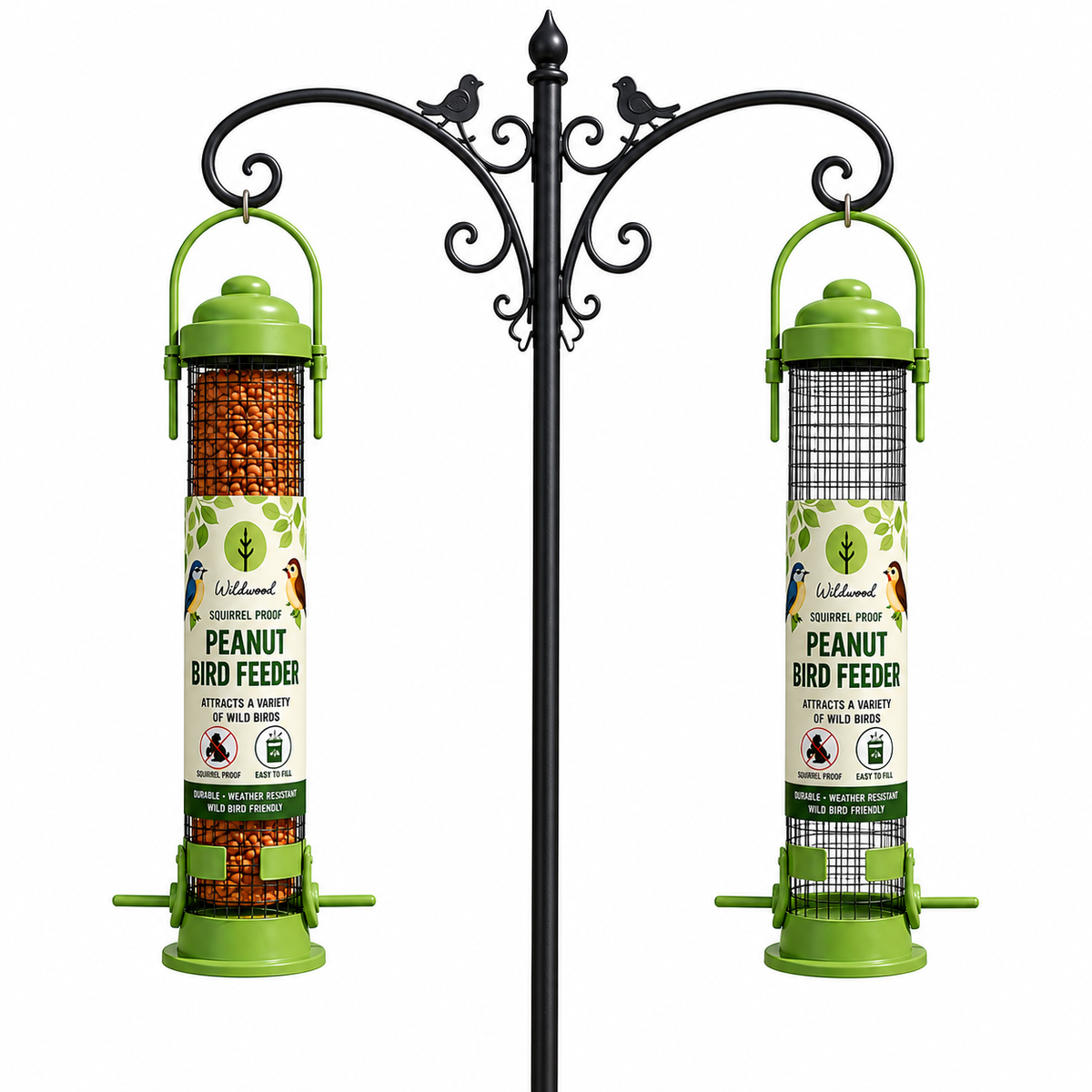 PMS Large Hanging Peanut Bird Feeder Blue 35Cm