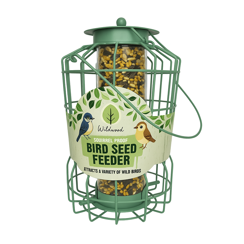 PMS Large Metal Squirrel Proof Bird Seed Feeder Bird Feeder