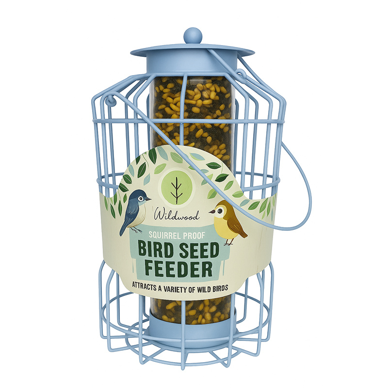 PMS Large Metal Squirrel Proof Bird Seed Feeder Bird Feeder