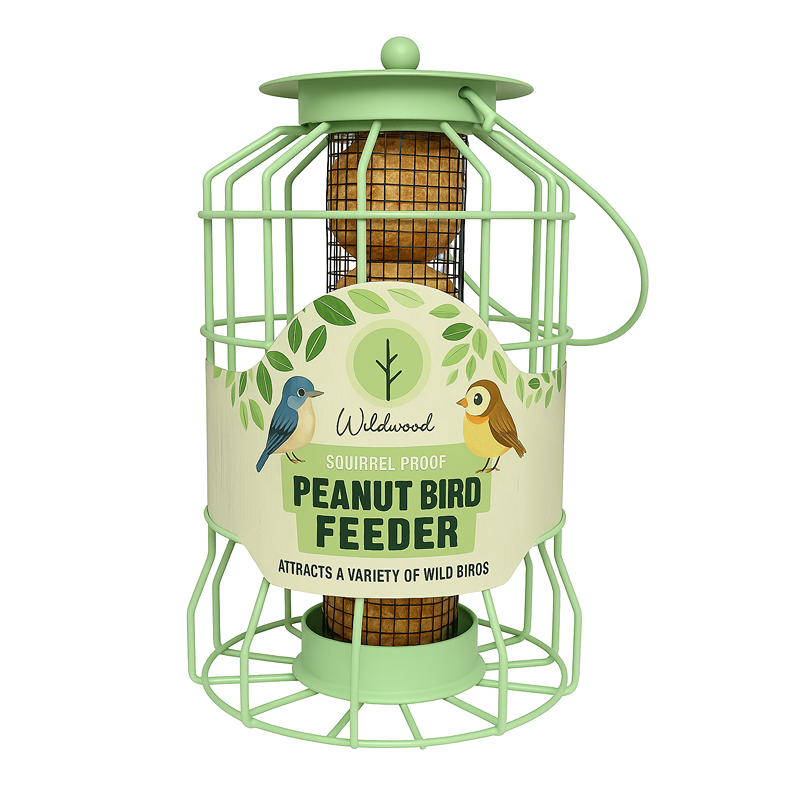 PMS Large Metal Squirrel Proof Peanut Bird Feeder